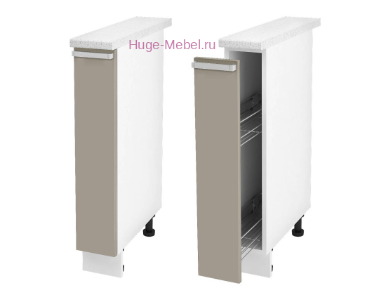 Нижний кухонный шкаф бутылочница 150 Катрин (циркон)