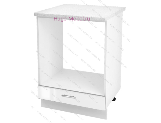 Шкаф кухонный под духовку напольный 600 Ксения (белый)