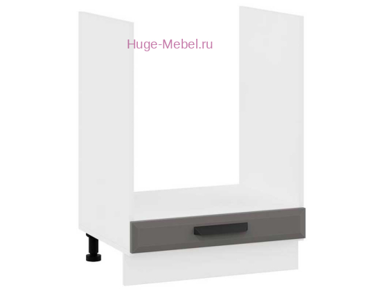 Шкаф кухонный под духовку напольный 600 Призма (асфальт супермат)