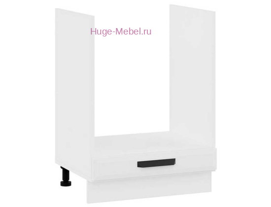 Шкаф кухонный под духовку напольный 600 Призма (белый супермат)