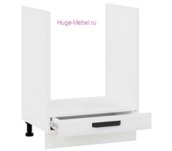 Шкаф кухонный под духовку напольный 450 Призма (белый супермат)