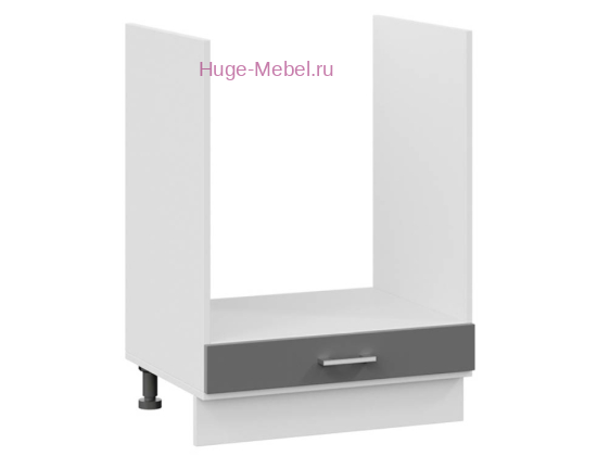 Шкаф кухонный под духовку напольный 600 Катрин (софт графит)