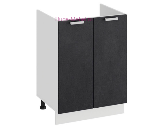Кухонный шкаф под мойку 600 Бетон (бетон чёрный)