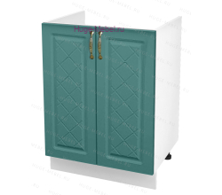 Кухонный шкаф под мойку 600 Модена (дуб бирюза)