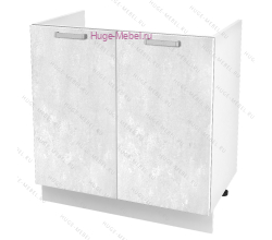 Кухонный шкаф под мойку 800 Бетон (бетон белый)