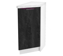 Шкаф кухонный нижний торцевой 300 Пасаденна (угольный камень)