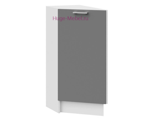 Шкаф кухонный нижний торцевой 300 Катрин (софт графит)