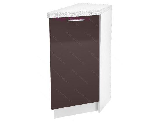 Шкаф кухонный нижний торцевой 300 Ксения (шоколад)