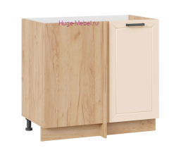 Шкаф кухонный угловой нижний 1000 Альфа брюле корпус крафт