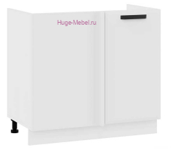 Шкаф кухонный угловой нижний 1000 Призма (белый супермат)