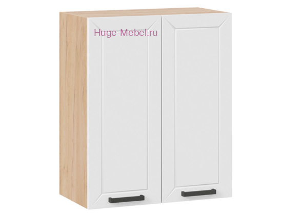 Кухонный шкаф верхний навесной 600 Альфа (белый) корпус крафт