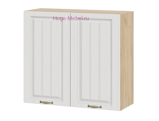 Кухонный шкаф верхний навесной 800 Мария (белый) корпус крафт