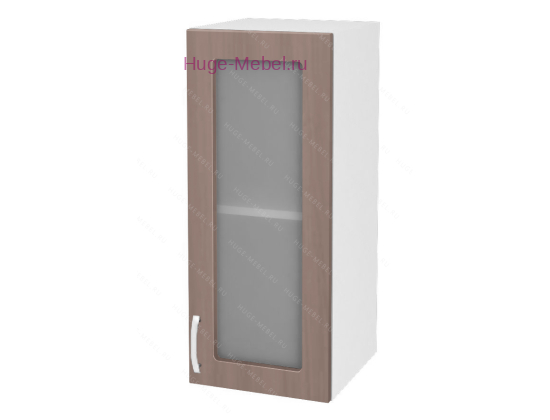 Кухонный шкаф верхний со стеклом 300 Дина (шимо темный)