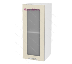 Кухонный шкаф верхний со стеклом 300 Ксения (ваниль)