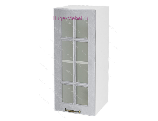 Кухонный шкаф верхний со стеклом 300 Мария (сталь)