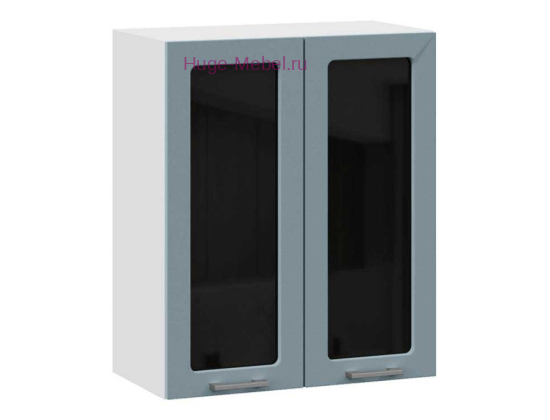 Кухонный шкаф верхний со стеклом 600 Катрин (топаз)