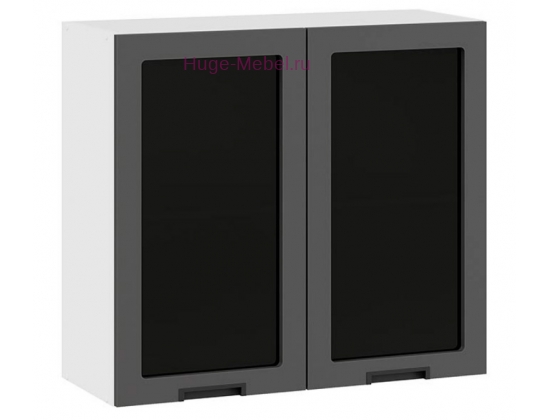 Кухонный шкаф верхний со стеклом 800 Сахара (вулкан)