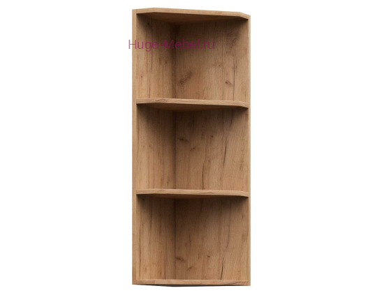 Кухонная торцевая полка верхняя 300 без фасада высокая (крафт)