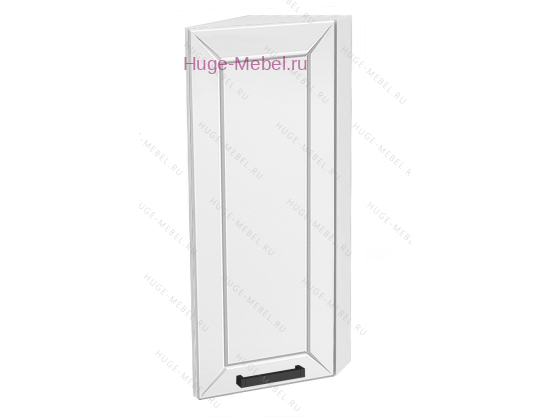 Торцевой шкаф кухонный верхний подвесной 300 Альфа (белый)