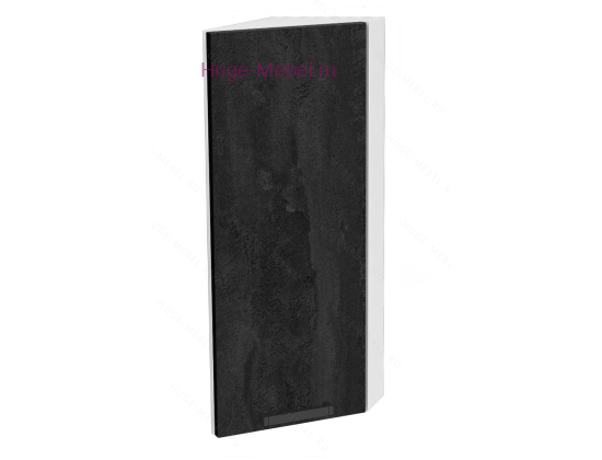 Торцевой шкаф кухонный верхний подвесной 300 Пасаденна (угольный камень)