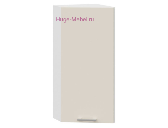 Торцевой шкаф кухонный верхний подвесной 300 Катрин (крем)
