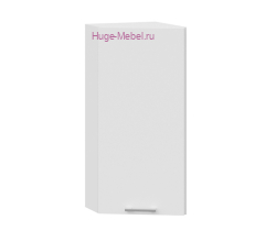 Торцевой шкаф кухонный верхний подвесной 300 Катрин (софт вайт)