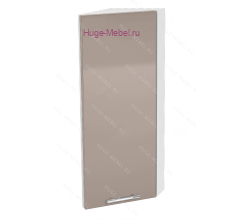 Торцевой шкаф кухонный верхний подвесной 300 Ксения (кофе с молоком)