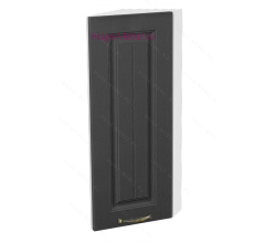 Торцевой шкаф кухонный верхний подвесной 300 Мария (графит)