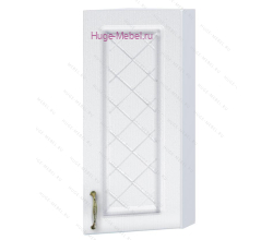 Торцевой шкаф кухонный верхний подвесной 300 Модена (дуб белый)