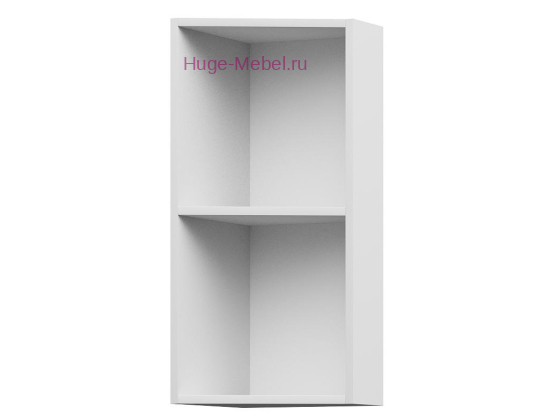 Корпус верхнего торцевого кухонного шкафа 300 (белый)