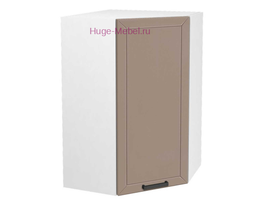 Угловой кухонный шкаф верхний высокий 550 Альфа (латте)