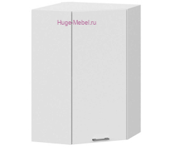 Угловой кухонный шкаф верхний высокий 600 Катрин (софт вайт)