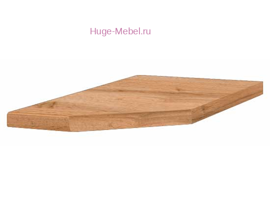 Столешница правая для торцевой полки 300 мм дуб Вотан, 38 мм