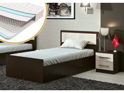 Кровать с матрасом Фиеста 90х200