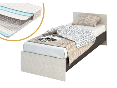 Кровать с матрасом 80х200 Бася эконом