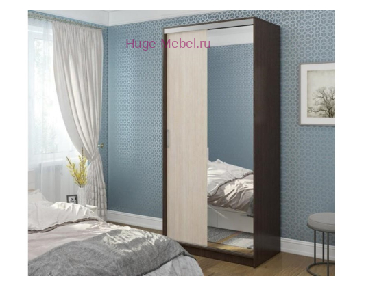 Шкаф-купе "Альянс 1 Венге/Дуб"