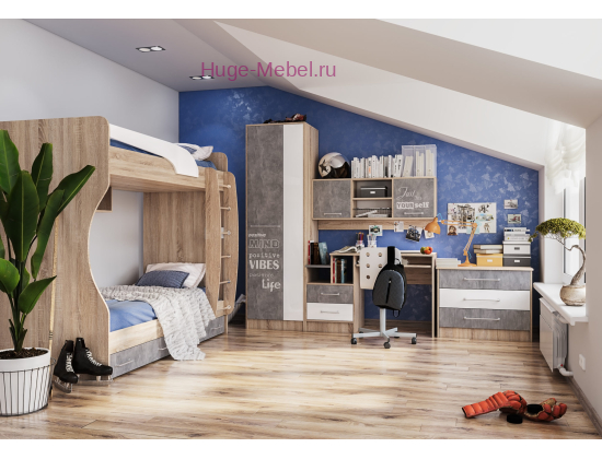 Мебель для детской "Колибри Лофт"