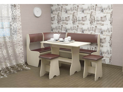 Кухонный уголок "Андрей-2 дуб/шоколад" Кухонный уголок "Андрей-2 дуб/шоколад"