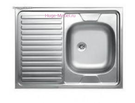 Мойка накладная 600*800 - чаша справа