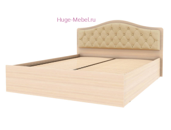Двуспальная кровать "Дели карамель" с ламелями