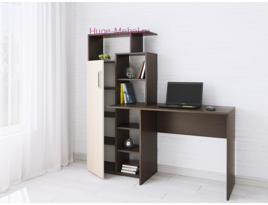 Стол компьютерный "Квартет-7 венге/дуб"