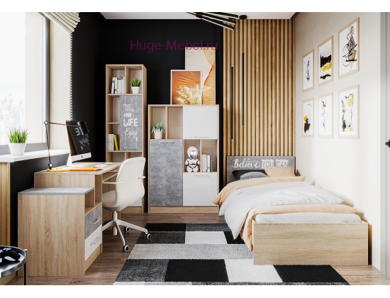 Набор мебели в детскую "Колибри Лофт"