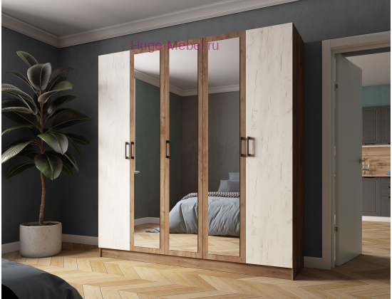 Шкаф 200 см "Вегас" крафт