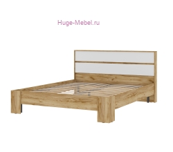 Кровать 160х200 "Хелен КР 03" белый+крафт