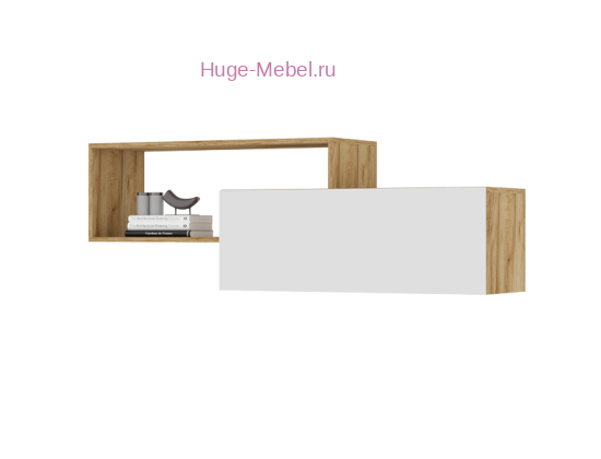 Навесная полка "Хелен ПЛ 01" крафт