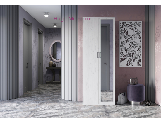 Шкаф "Нельсон-4" крафт белый