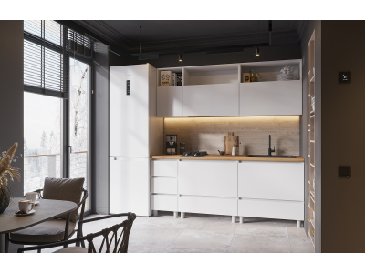 Готовая кухня "Хелен белая" 2 метра Готовая кухня "Хелен белая" 2 метра