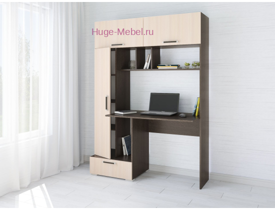 Стол компьютерный "Квартет-11 венге/дуб"