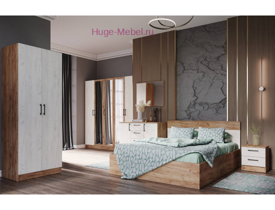 Спальный гарнитур "Вегас" крафт