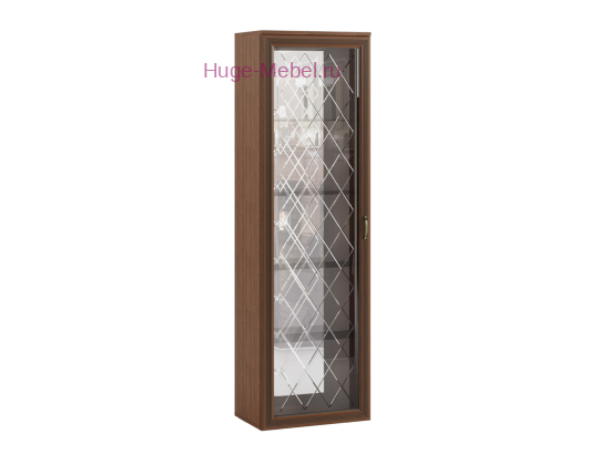 Пенал-витрина надставной "Ливорно ЛШ-8" орех